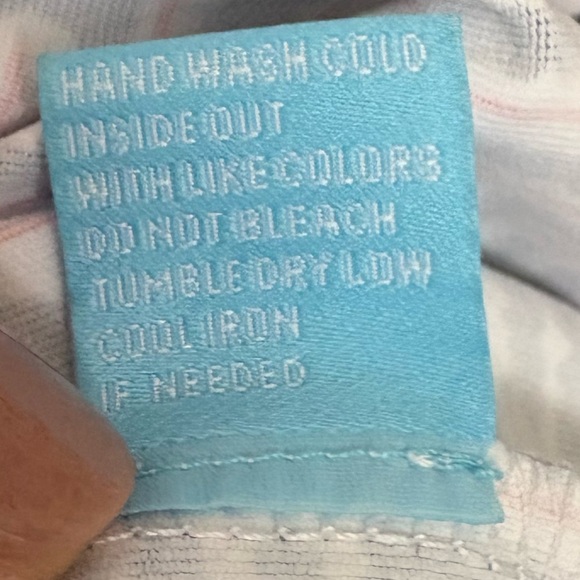 J.Mc Laughlin Lanie dres. Navy/white/red checks on V neck. 3/4 sleeve - size LG - Picture 6 of 10